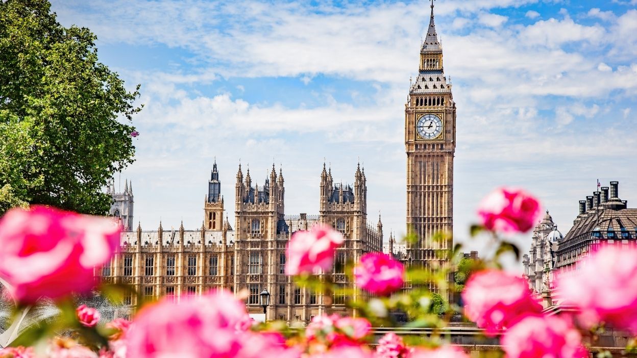 Big Ben and the Palace of Westminster along the River Thames